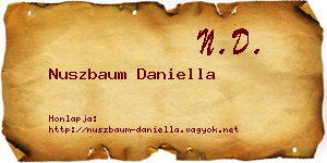 Nuszbaum Daniella névjegykártya